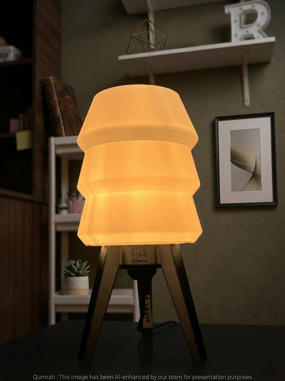 Qumrah Samarra 3D Printed Tripod Table Lamp